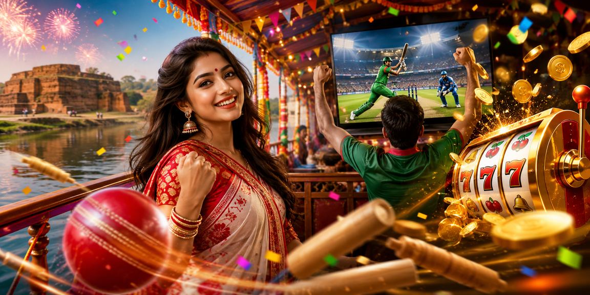 বগুড়ায় পহেলা বৈশাখ উপলক্ষে ক্রিকেট বেটিং আনন্দ